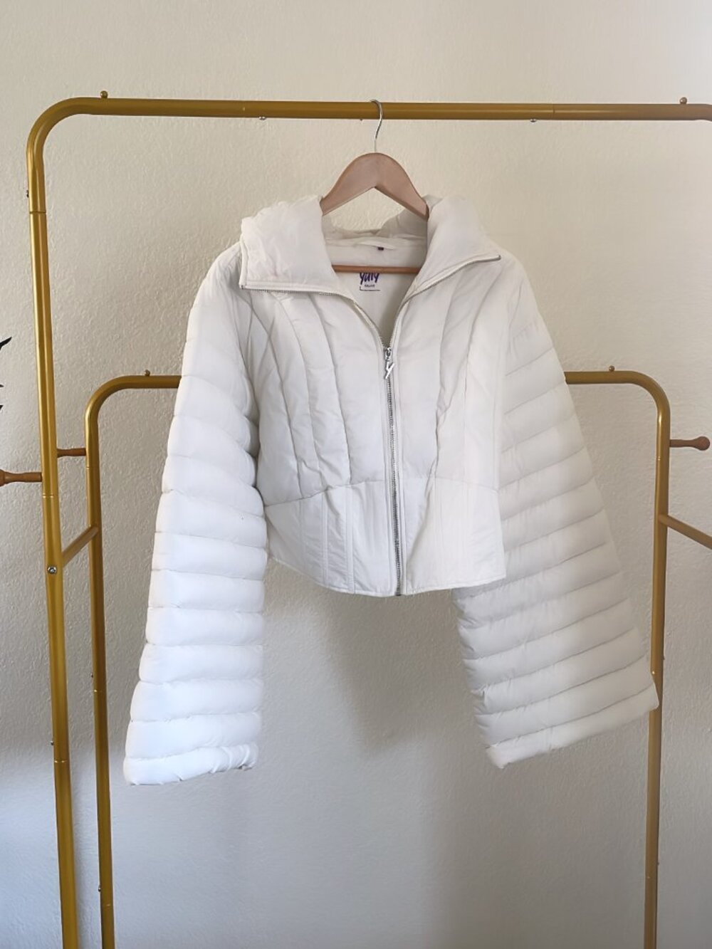 Selling a white Yitty Crop Jacket